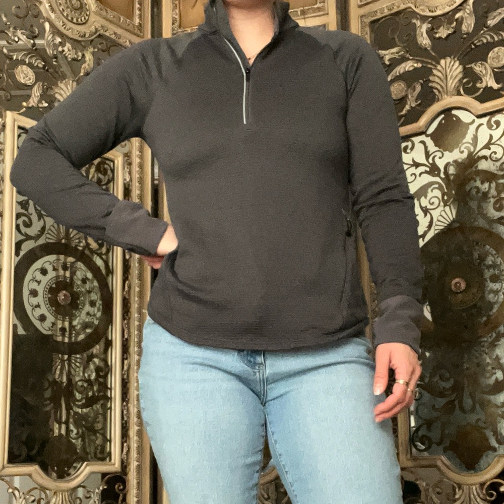 all in motion Women's Dark Charcoal Half-Zip Pullover